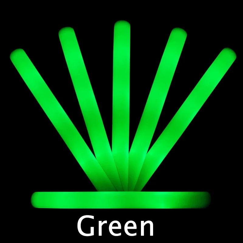 5/10/30pcs 4 Modes Colorful Foam Glow Sticks Led Flashing Glow Stick Camping Party Supplies for Raves Festival Wedding Concert