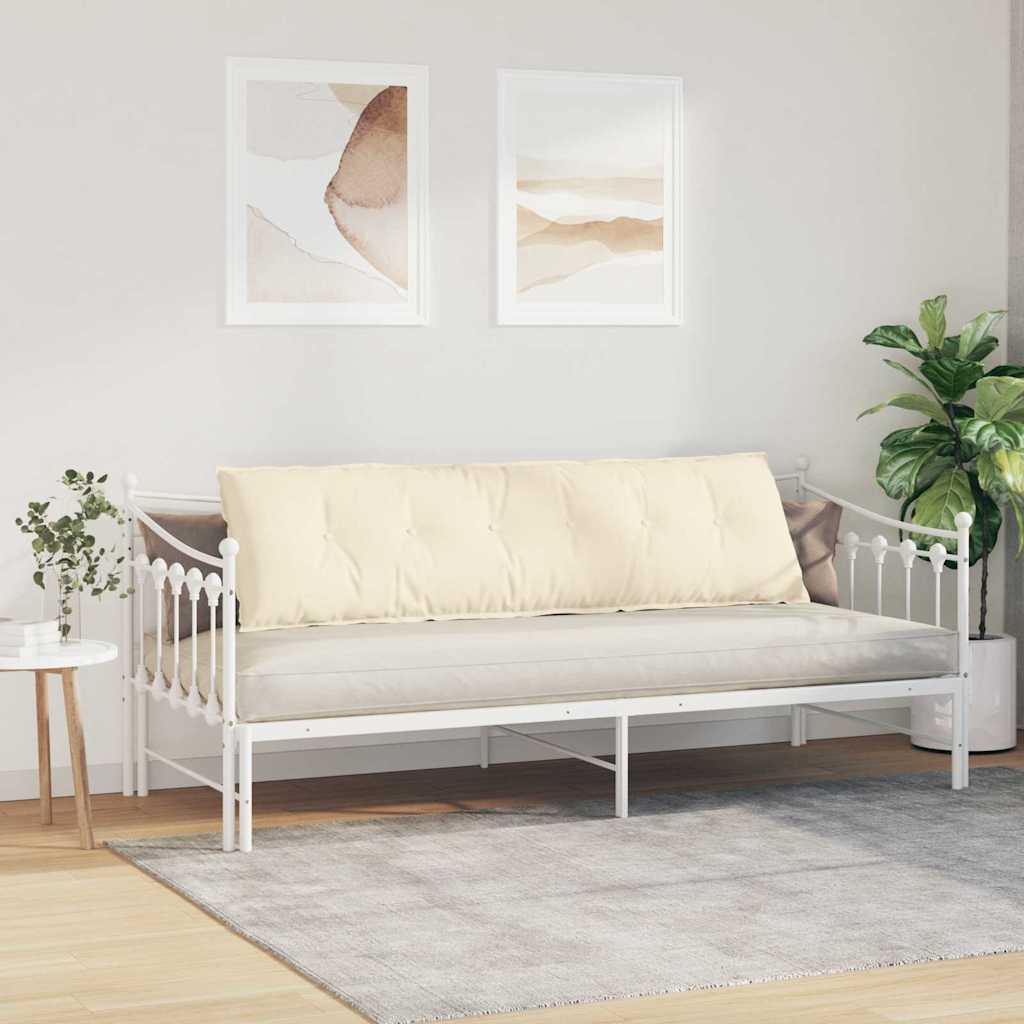 Back Cushion Cream 180 x 50 cm Cord Fabric