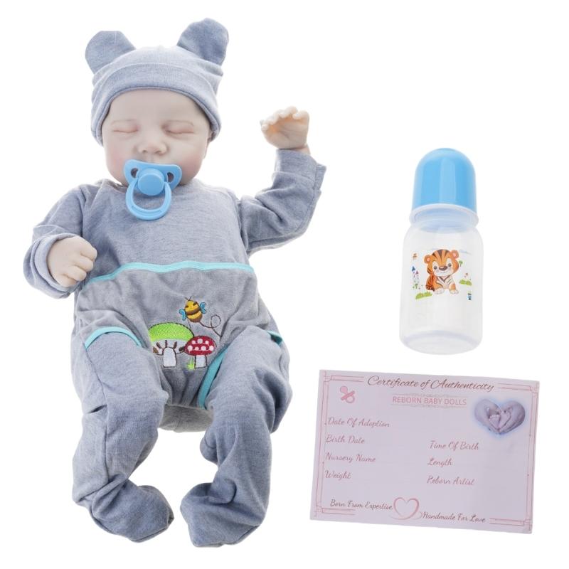 18 In Lifelik Baby Doll Realistic Newborn Baby Doll Reborns Doll 18 Inch Baby Doll Clothes Sleeping Newborn Baby Doll