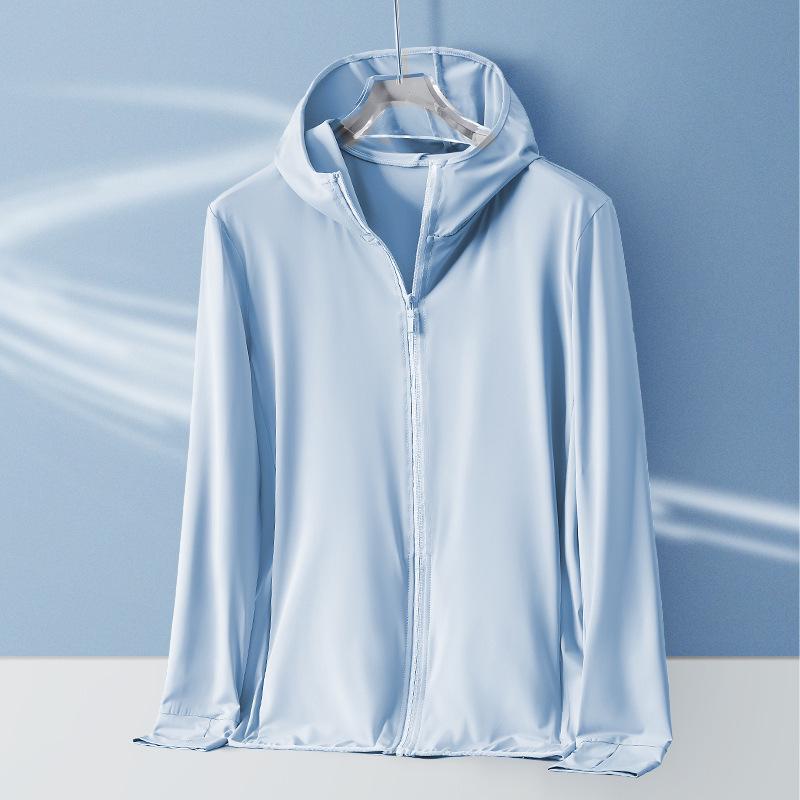 Ice Silk Sun Protection Jacket for Men & Women – Lightweight, Breathable, Trendy Outdoor Skin Coat for Cycling & Fishing.