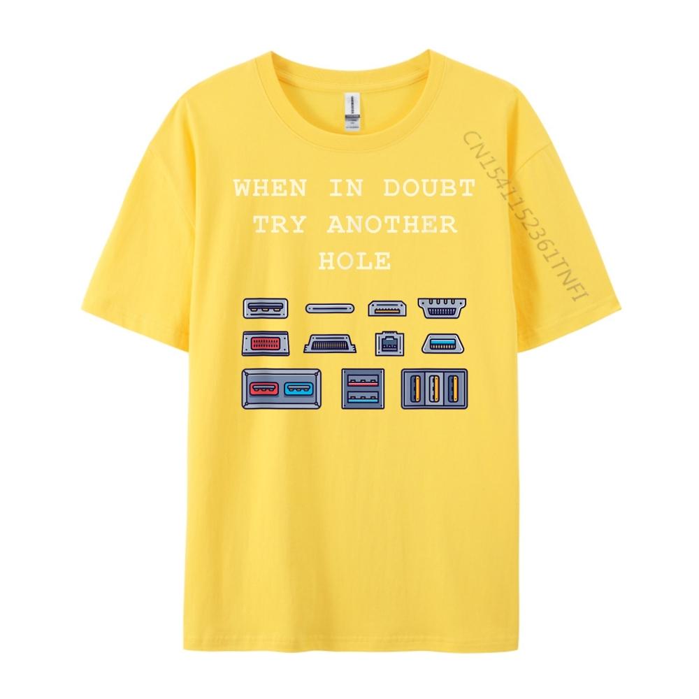 When In Doubt Try Another Hole T Mens Clothing Plus Size Mens Clothing 2024 Gothic Style