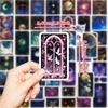 50 New Mysterious Starry Sky Night Sky Stickers Shein Butterfly Flower Starry Sky Combination Creative Stickers