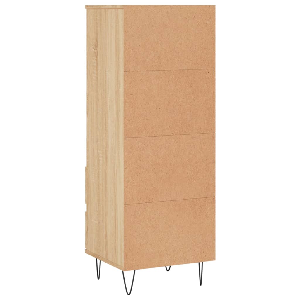Highboard in Sonoma Oak Finish 15.75 x 14.17 x 43.31 in Engineered Wood