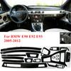 Pro Bmw E90 E92 E93 2005-2012 Lhd 5D Interiér vozu Obal s vzhledem karbonových vláken Ozdobná lišta