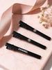 Chanel Fermacapelli Lunghi Neri con Logo CC, Confezione da 3 Fermagli per Capelli, Accessorio di Bellezza di Marca di Lusso