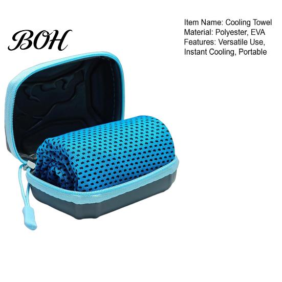 Cooling Towel for Sports Towels, 30x80cm Instant Microfibre Quick Drying Ice Gym Fitness with Storage Case Yoga Golf Refreshing Hot Weather