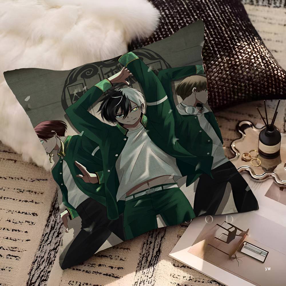 Anime Wind Breaker Pillow Cushion Cover Pillowcase Living Room Sofa Home Decor Customized