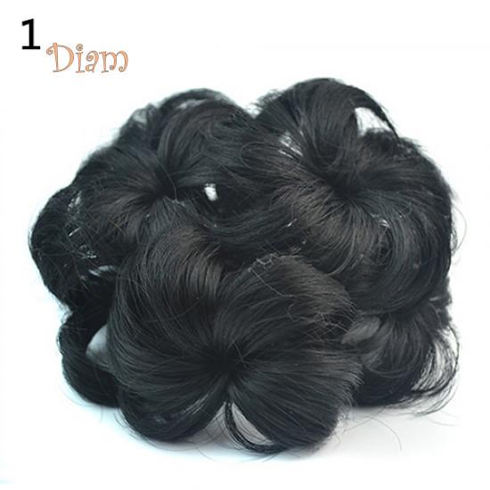 Fetong ondulat ondulat păr sintetic coc acoperă perucă clipă perucă scrunchie extensii de păr