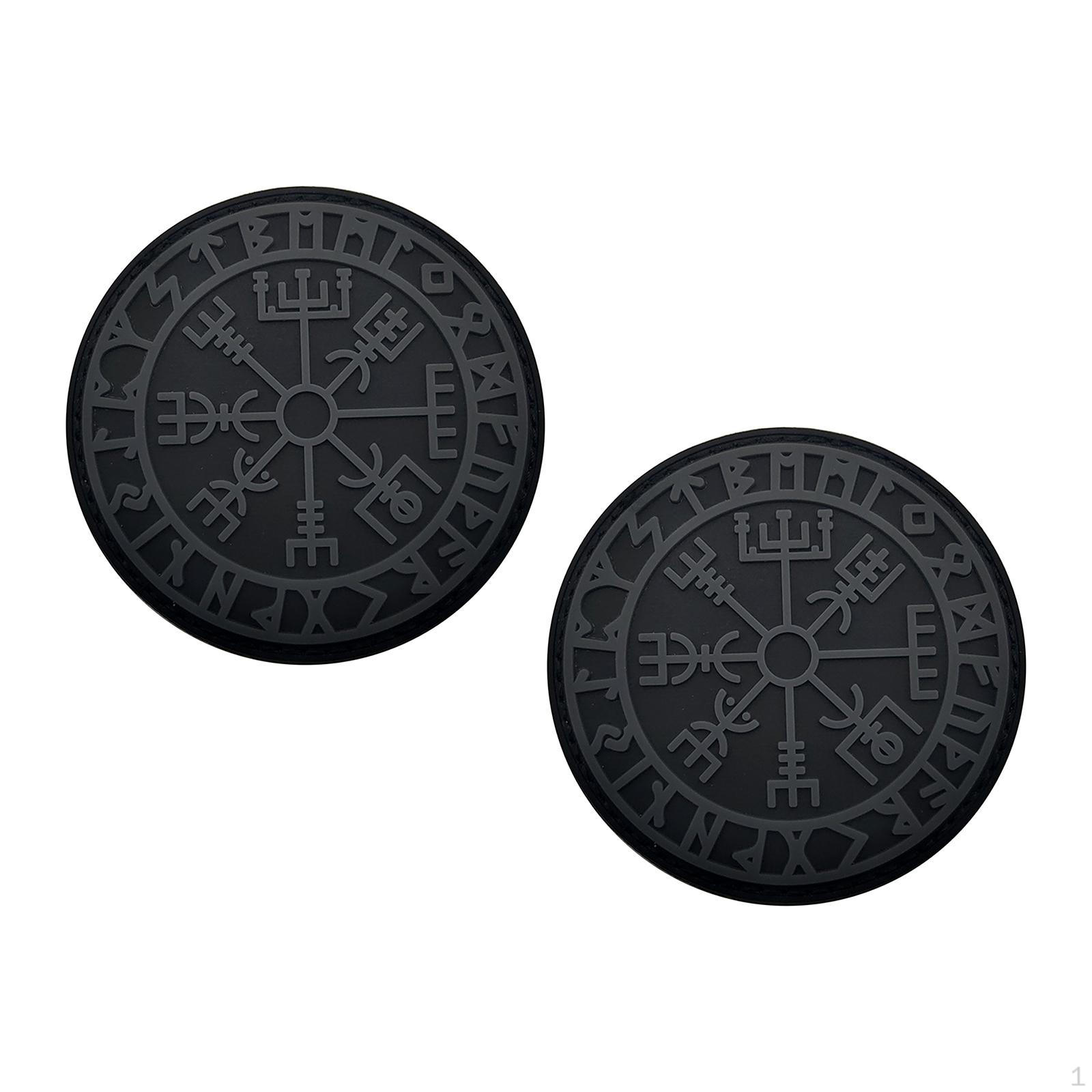 

2 Patches for Hats And Clothing black and gray