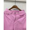 C S In The Room  Sl  Cor Ykk Zipper CatChon Denim Crop Wide pantS 2Color