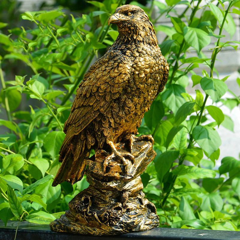 

Имитация животного Орел Декоративные статуэтки Полимерная скульптура Ретро Дом Гостиная Офис Улица Сад Декоративные аксессуары
