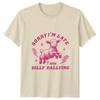 Sorry Im Late Dilly Dallying Retro Lamb Graphic Novelty TShirt