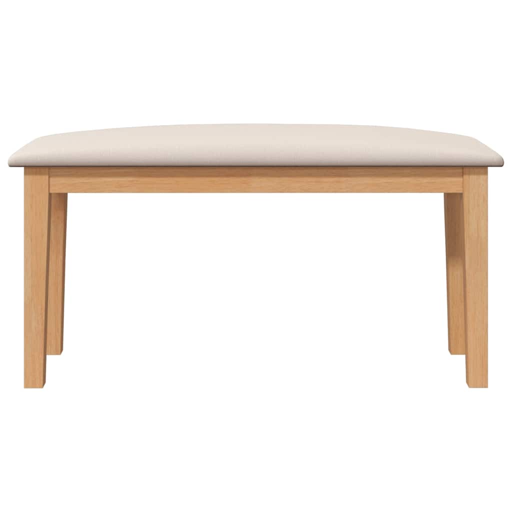 Bench 90 cm Solid Rubberwood