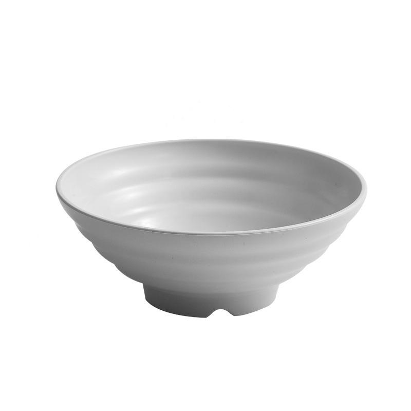 JIATA Fashion Black Large Striped Ramen Bowl Large Caliber And Large Capacity High Temperature Resistance Anti fall and durable