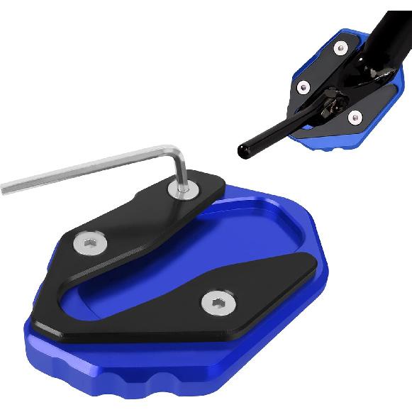 Motorcycle Kickstand Extension Extender Replacement for Yamaha R3 yzf-R3 MT03 MT-03 2022 2023 UP CNC Aluminum Kickstand Foot Enlarger Pad