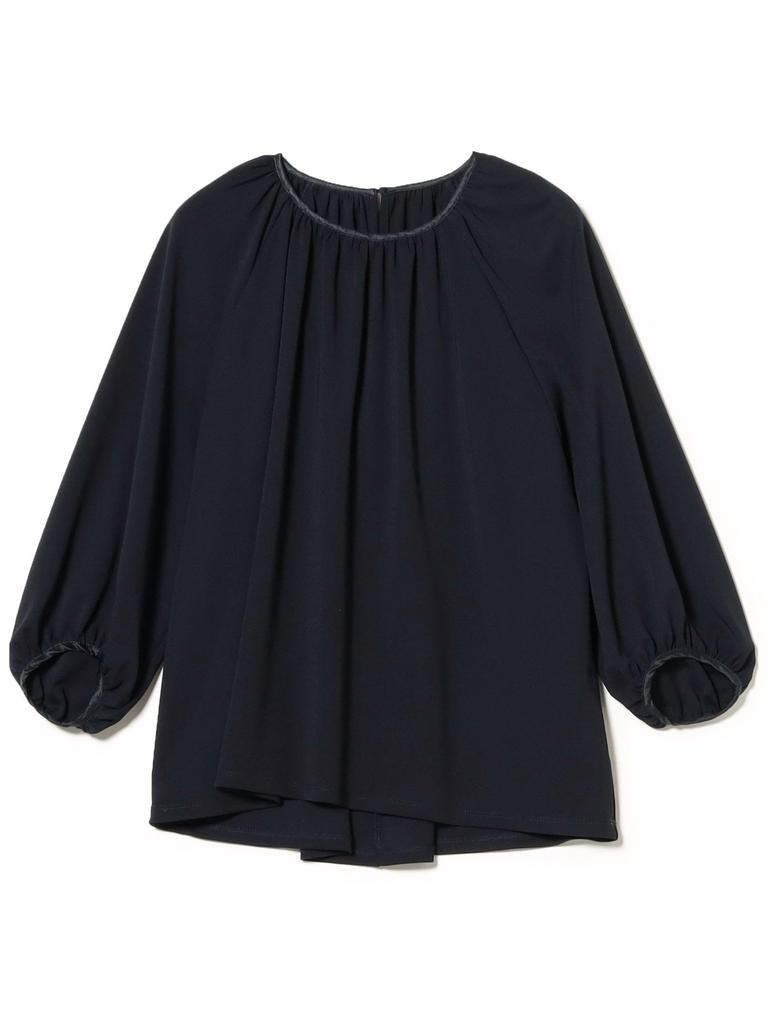 B:MING LIFE STORE by BEAMS Women's Navy Tricot Balloon Pullover (Sizes S-M)