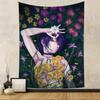 Anime CChainsaw Man RReze Printed Large Wall Tapestry Indian Buddha Wall Decoration Witchcraft Bohemian Hippie Decor Blanket