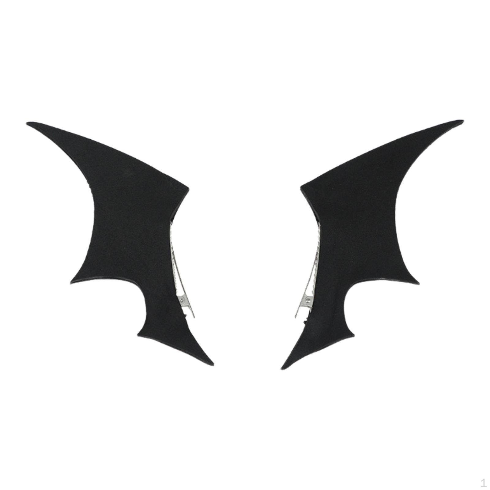 

Bat Hair Clips Wing Accessories for Festival Party Costume Performance чорний