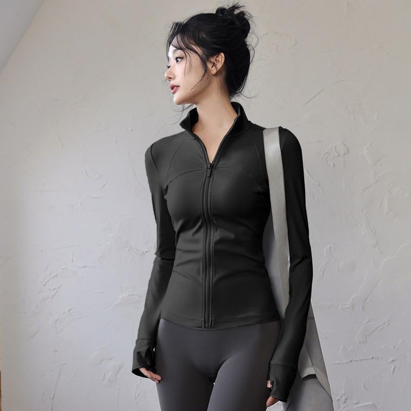 

Жіноча швидковисихаюча куртка Lulu для йоги, пілатесу, фітнесу та бігу - Спортивний топ з довгим рукавом S