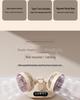 Dual-Head USB Mini Oscillating Desktop Fan with Digital Display for Home and Office