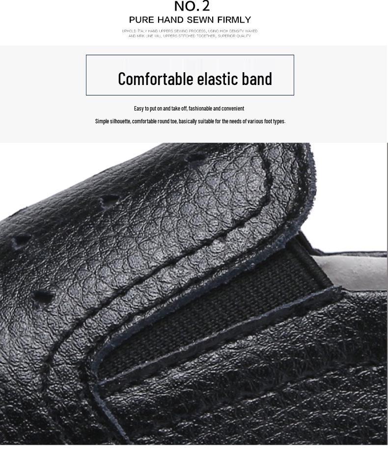 Spring Plus Size Women's Genuine Leather Slip-On White Flats - Casual, Breathable, Korean Style