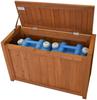 Garden Garden Natural Wood Bench Box Washed White Width 80cm X Depth 31cm X Height (Storage) 50.5cm BOX-B800WHT