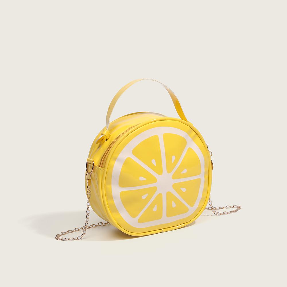 Women's Fruit Bag Lem Bag Small Clear Chain Shoulder Crossbody Bag
