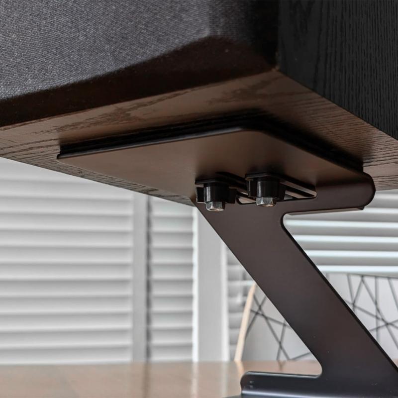 2 Stück Desktop-Lautsprecherständer Auskragende Lautsprecherhalterung Hochbelastbares Metall Regallautsprecher Erhöhungen Halter Langlebig