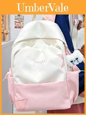 Youthful Harajuku Style Backpack With Nylon For School Girls