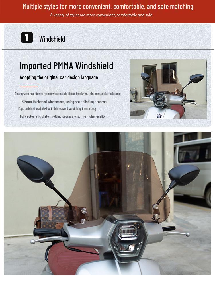 Kaiwei MBPFeelink C150 Mate Motorcycle Front & Rear Backrest Luggage Rack