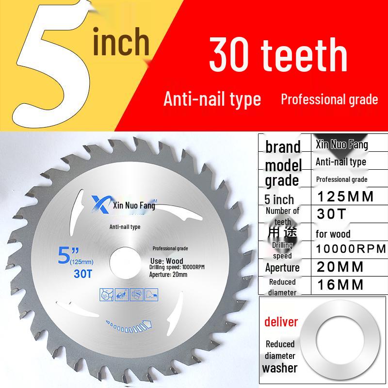High-Speed Steel & Tungsten Circular Saw Blade for Wood & Aluminum, 4-10 Inch, Fits Hand Angle Grinders