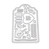 Luggage Card Frame Metal Silvery Stencil Embossing Cutting Dies For Diy Scrapbooking Paper Album Cards Making