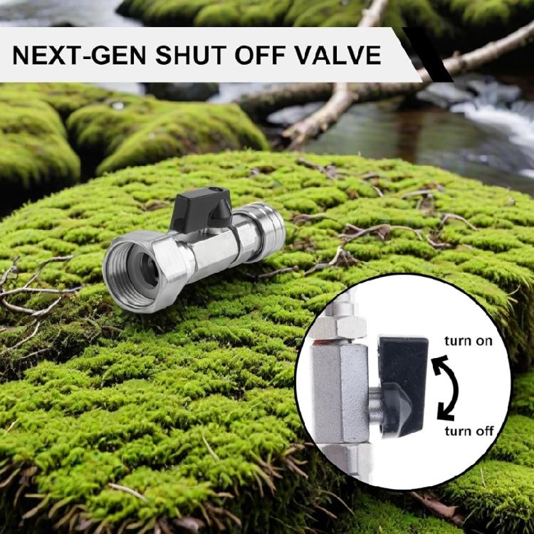 Pressure Washer Connection Stainless Steel Adapter for Garden Hose Integrated Valves Control and Leakproof O Rings