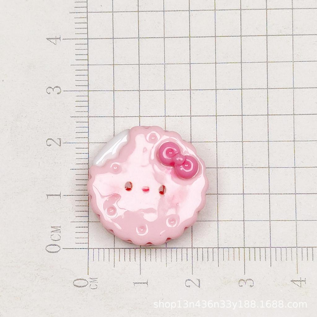 10 Pcs New Kawaii Cartoon Bright Surface Cat Clamp Heart Cookies Resin Scrapbook Diy Jewelry Party Hairpin Accessories A23
