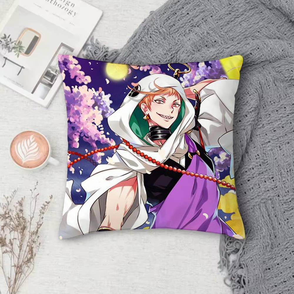 Touken Ranbu Anime Double-Sided Printed Square Pillow Cover Decorative Cushion Cover For Sofa Bedroom Bedside
