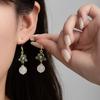 New Elegant Chinese Style Enamel Lotus Pearl Women's Earrings Summer New Arrival Versatile High Quality Jewelry Accessories