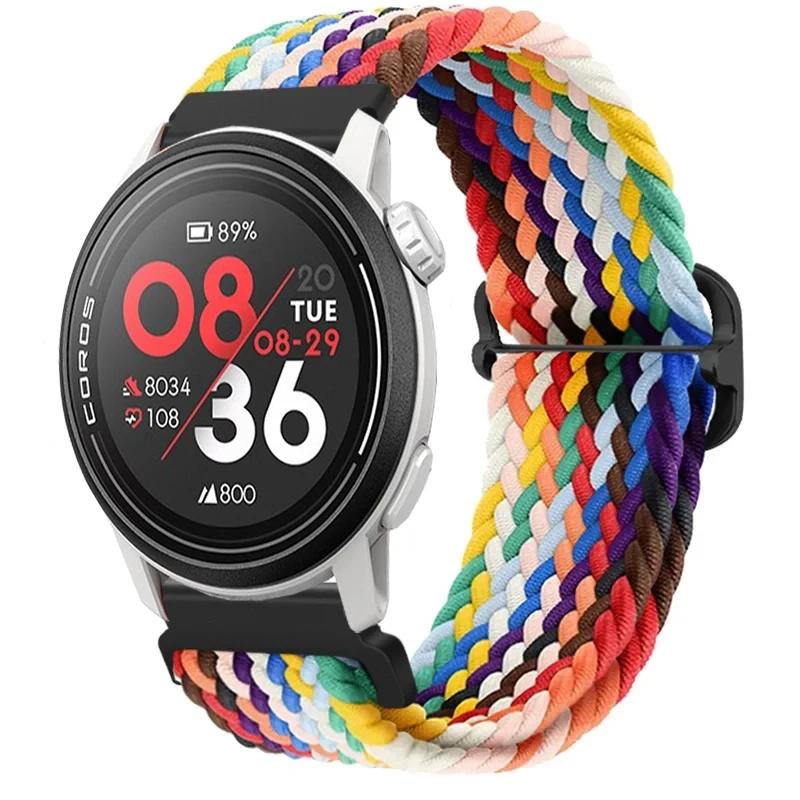 20/22mm Gevlochten Nylon Bandje Voor COROS APEX 4/PACE Pro/4 3 2 Verstelbare Armband Voor CMF Watch 3/2/1 Pro Suunto Race 2/S/Run Band