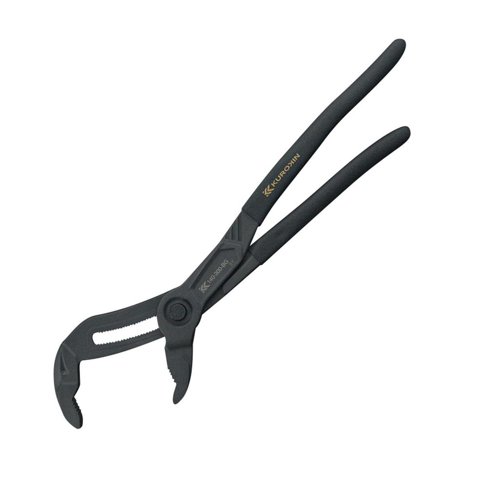 Fujiya Quick Water Pump Pliers, Black and Gold, 305mm Total Length, 60mm Opening, 140-300-BG
