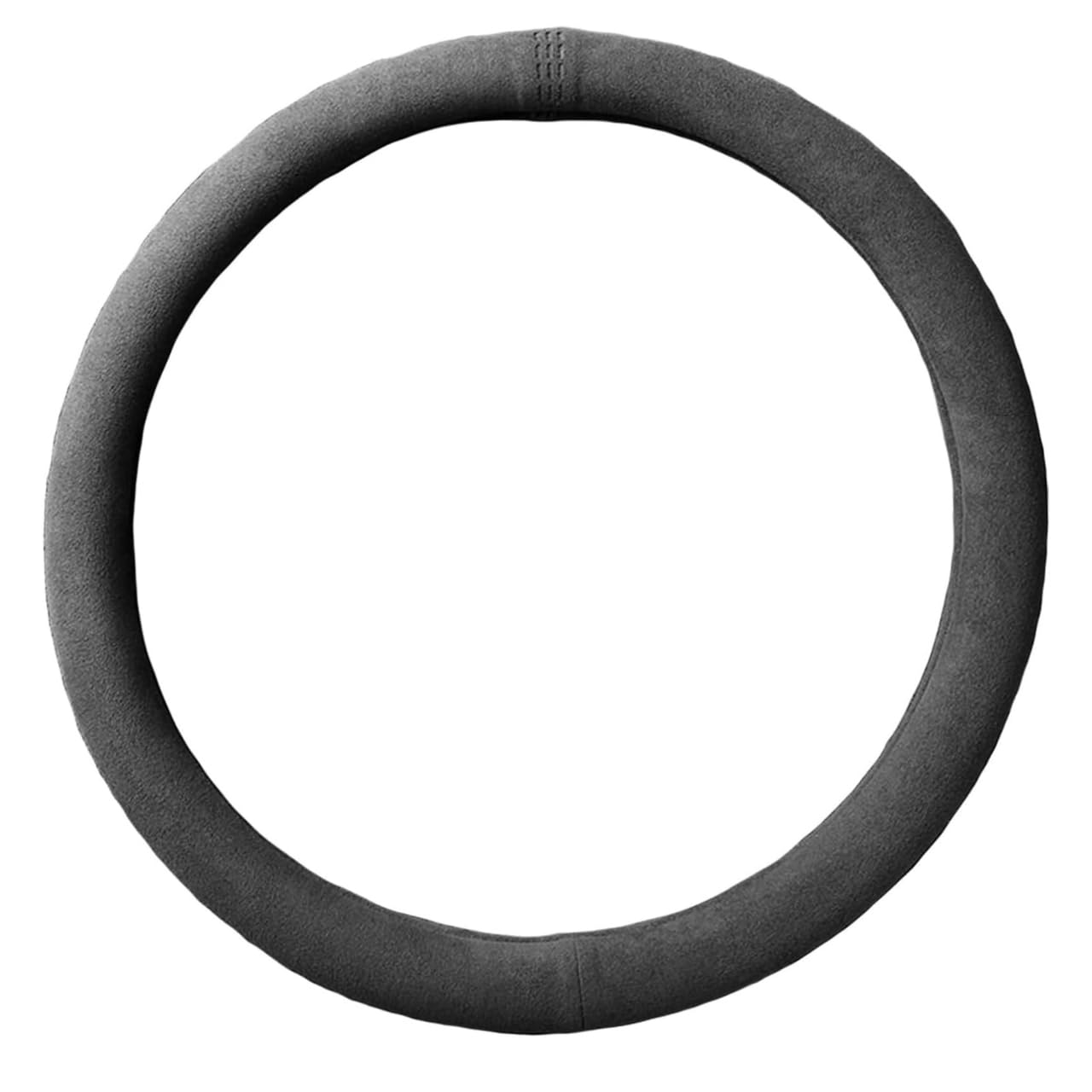 Karim Suede Steering Wheel Car Steering Wheel Cover for Standard and Light Interior Black Cover, O-Shape, 38cm, Cars, Parts, Non-Slip, Breathable, чёрный