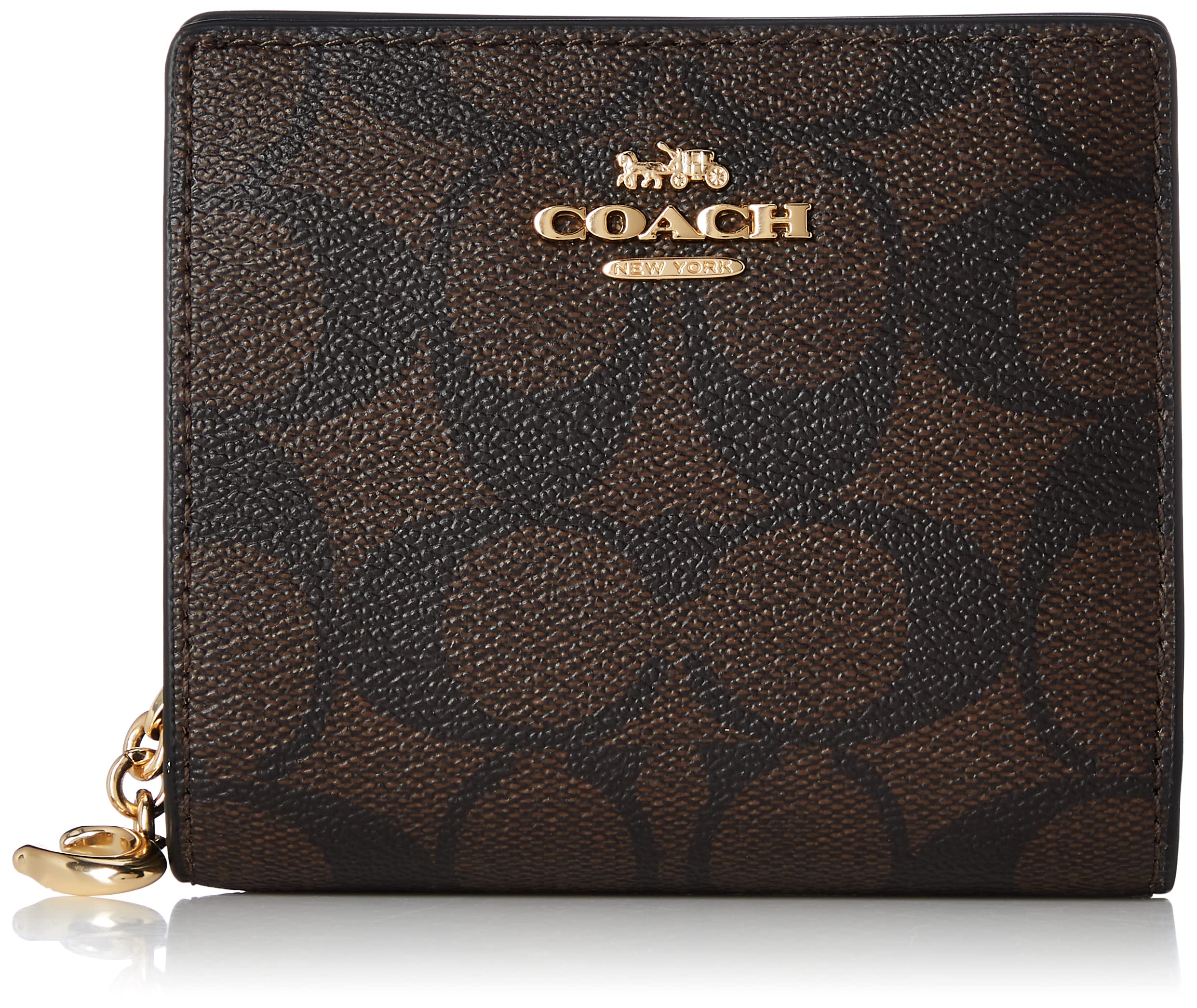 

Кошелек двойного сложения C3309 Signature IMAA8 [Coach] женский Im/коричневый/черный [Товар]