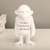Estátua de Resina Macaco Gorila Banksy Escultura Arte de Rua Artesanato Estatuetas de Mesa Para Acessórios de Decoração de Casa Interior