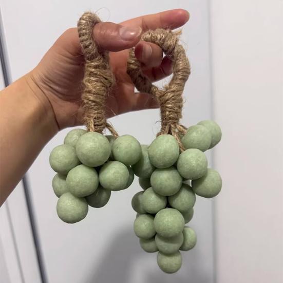 20/40Pcs Handmade Grape Cluster Soap Moisturizing Grape Soap Natural Cold-Process Soap for Face Body with Hanging Rope