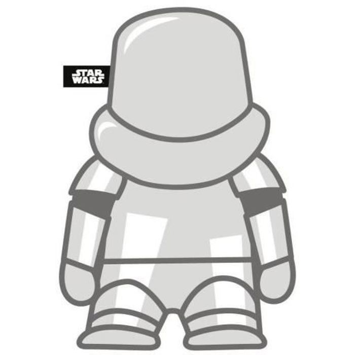 Jouet pour Chien - For Fan Pets - Soldat Impérial Star Wars - Tissu Doux - 14x5x28 cm - Sonore
