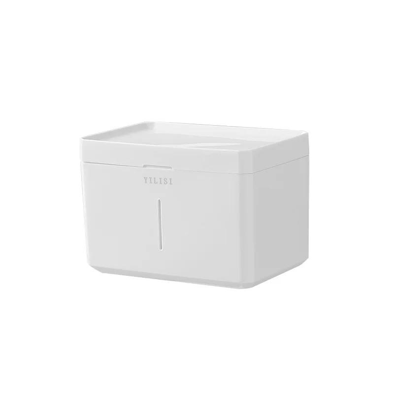 No-Drilling Wall-Mounted Tissue Box Nordic Style Multi-Functional Tissue Storage Box Bathroom Paper Roll Holder Miscellaneous It