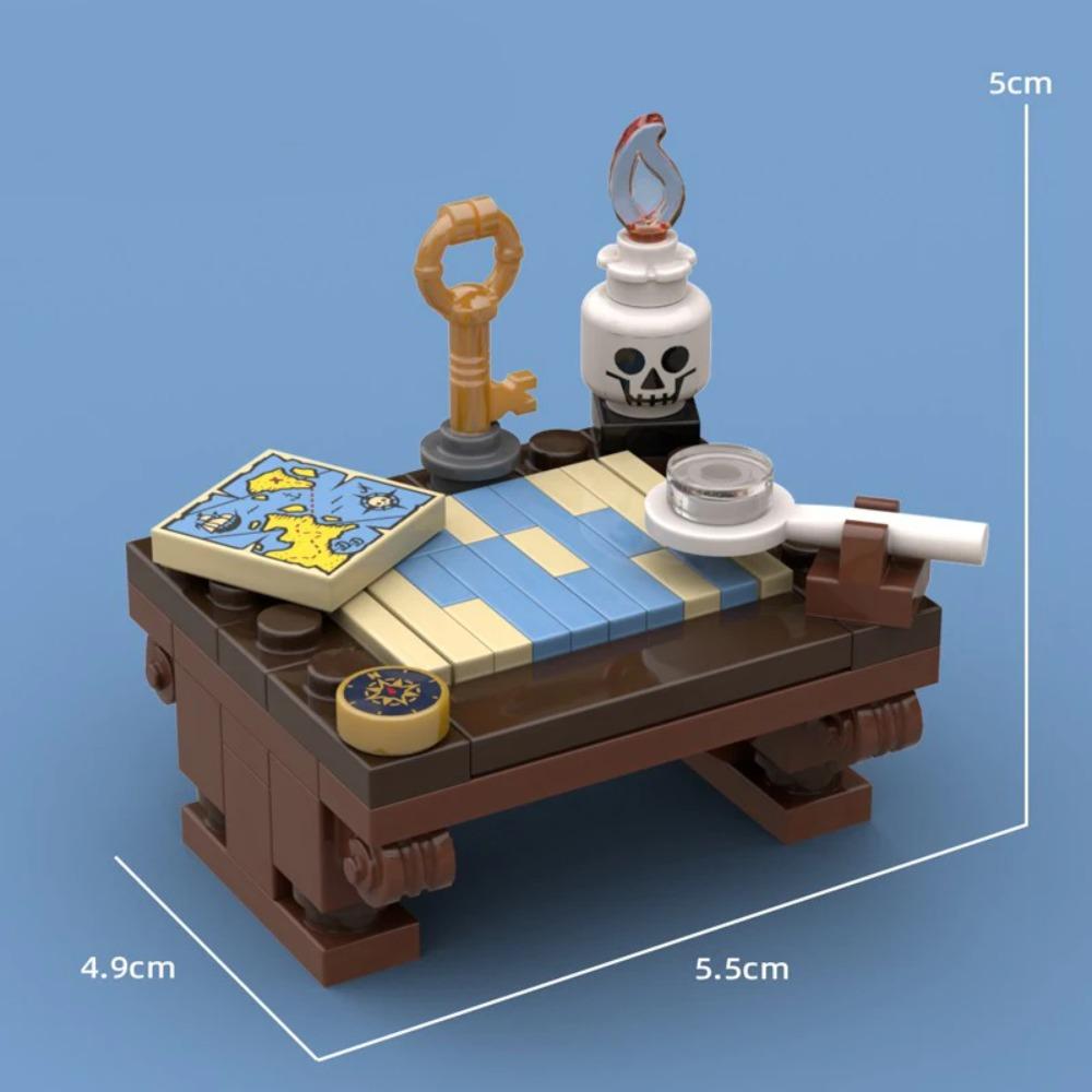 MOC Medieval Alchemy Room Kitchen Wizard Potion Building Blocks Devil's Spring Castle Road Lamp Witch Figures Scene Skull Bricks