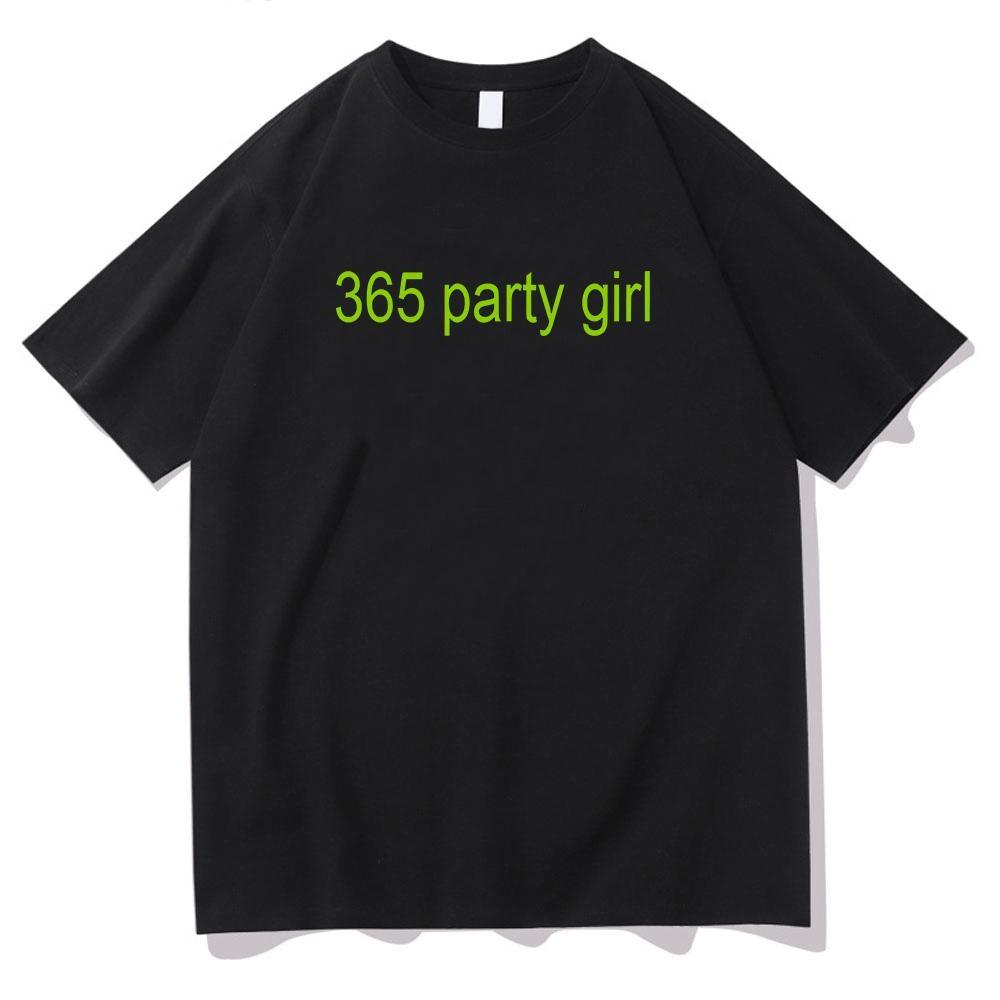 

Футболка 365 Party Girl Футболка Charli XCX Brat 360 Album Футболка Ретро Модные женские футболки Гранж Культ Классика Печатные футболки Хлопок S