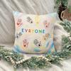 Colorful Hands Pillow Case, Diversity Art Cushion Cover, Inclusive Home Decor Throw Pillow Slipcover for Sofa Bedroom