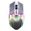 T30 Gaming Mouse 2.4G Wireless Charging Mechanical Colorful Backlight Game MouseIron Gray