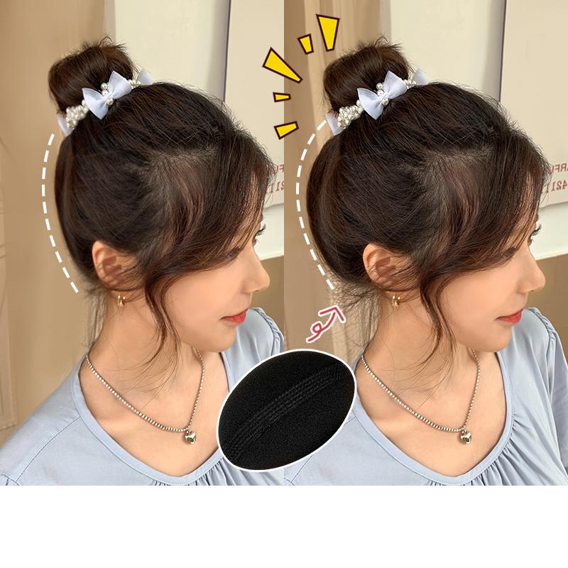 Puff Hair Head Cushion Invisible Fluffy Hair Pad Sponge Clip Bun Bump It Up Volume Hair Base For Women and Girls Hair Accessory