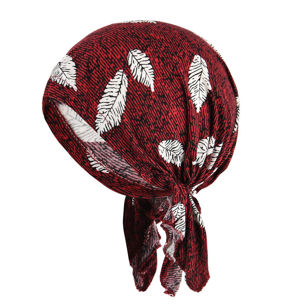 Printed Triangle Hat - Spring/Summer Thin Cotton Headscarf, Breathable Sun Protection Adult Hat Covering